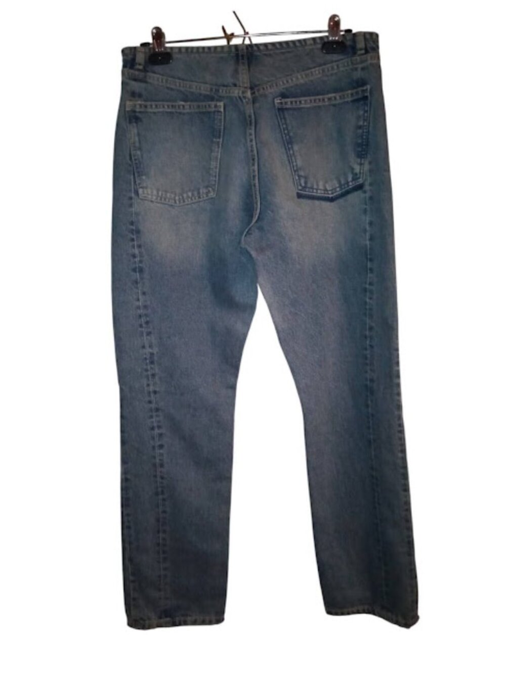 ZARA Button‑Fly Jeans Women’s Size 6 Blue Denim